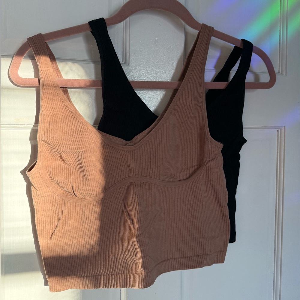 Natural Life “Enjoy The Moment” Ribbed Tank Top Duo